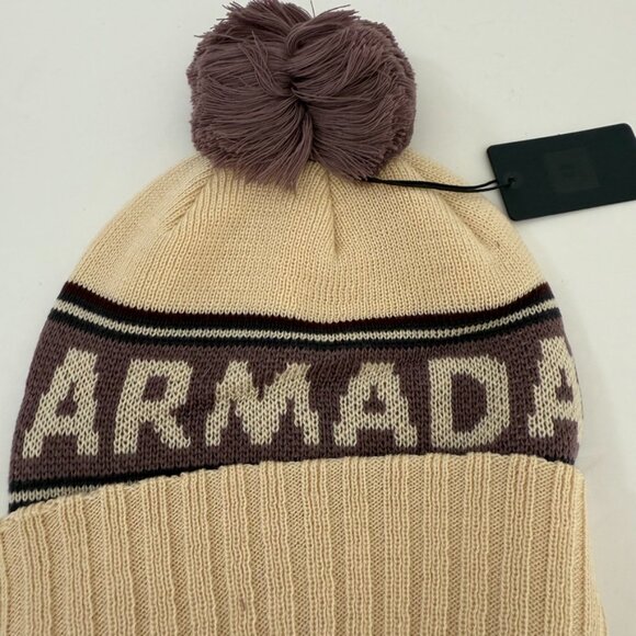 NWT Armada Natural, Moonscape, & Sassafrass Jacquard Knit Pom Beanie - Picture 6 of 11